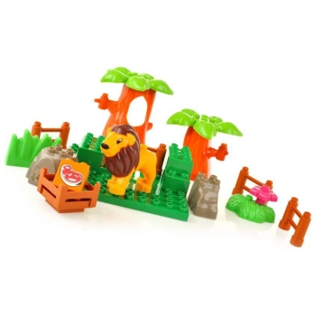 Edukacyjne Klocki - Duże ZOO - ponad 110 Elementów