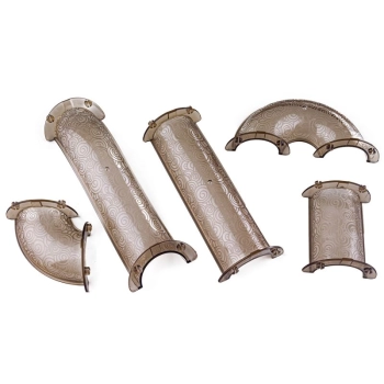 Świecące Klocki Magnetyczne, Tor Kulkowy Dla Kulek 120 Elementów Kulodrom