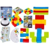 Gra Zręcznościowa Klocki Konstrukcyjne, Karty, Puzzle