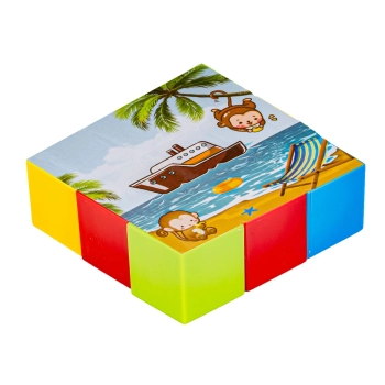 Gra Zręcznościowa Klocki Konstrukcyjne, Karty, Puzzle