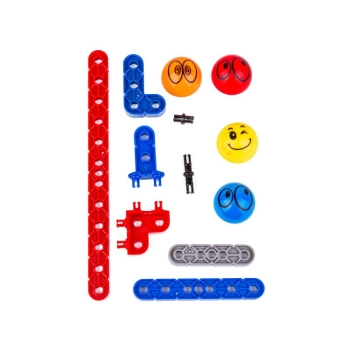 Tęczowy Zjazd Gra Dla Kulek, Tor Kulkowy, Zjeżdżalnia, Klocki, Wieża 550 El.