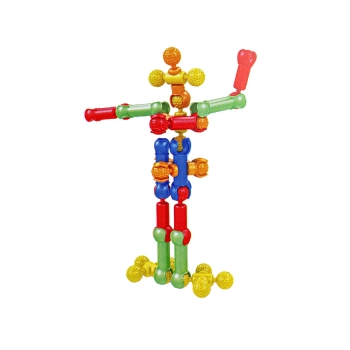 Kolorowe Klocki Konstrukcyjne Szkielet 40 Elementów