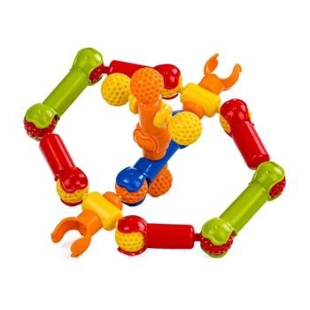 Kolorowe Klocki Konstrukcyjne Szkielet 40 Elementów