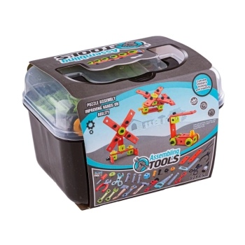 Klocki konstrukcyjne W Kuferku, Kreatywna Układanka 82 El, Narzędzia Przecena 1