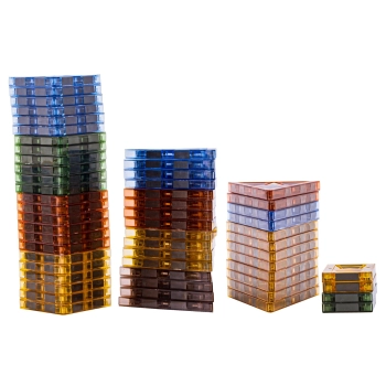 Konstrukcyjne Klocki Magnetyczne 100 Elementów