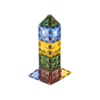 Konstrukcyjne Klocki Magnetyczne Świecące Elementy, Diabelski Młyn 87 El.