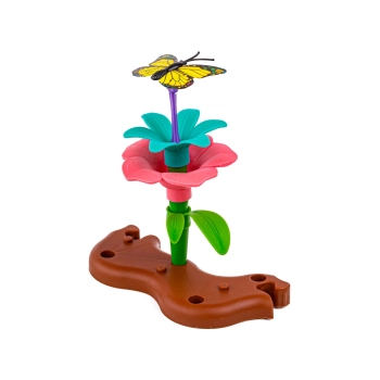 Klocki Konstrukcyjne Ogród Kwiatki 272 elementy, Zestaw Do Zbudowania Kwiatowej Kompozycji