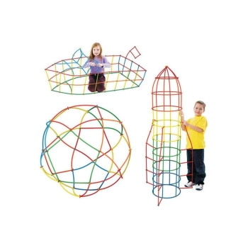 Słomki Konstrukcyjne, Klocki , Patyczki 1000 El, Kuferek, 3D