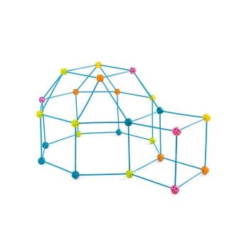 Namiot Baza Fort Słomki Konstrukcyjne, Klocki, Patyczki ok. 86 Elementów
