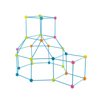 Namiot Baza Fort Słomki Konstrukcyjne, Klocki, Patyczki ok. 118 Elementów