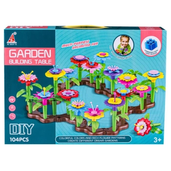 Klocki Konstrukcyjne Ogród Kwiatki, Zestaw Do Zbudowania Kwiatowej Kompozycji 104 EL Przecena 1