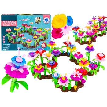Klocki Konstrukcyjne Ogród Kwiatki, Zestaw Do Zbudowania Kwiatowej Kompozycji 104 EL Przecena 1
