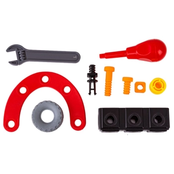 Klocki Elastyczne, Konstrukcyjne 40 El. Motocykl, Trójkołowy Pojazd Do Rozkręcania I Skręcania 2w1