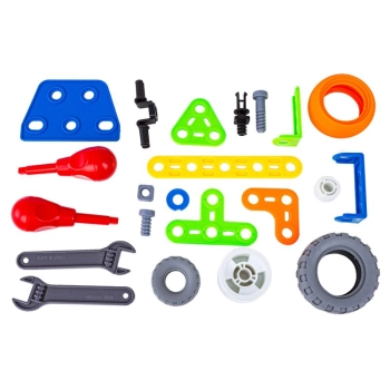 Klocki Elastyczne, Konstrukcyjne 167 El. Samochód, Auto, Helikopter, Samolot, Robot Do Rozkręcania I Skręcania 10w1