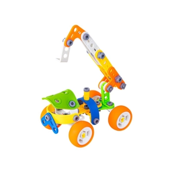 Klocki Konstrukcyjne, Elastyczne 167 El. Pojazdy Budowlane, Auto, Wyścigówka, Samolot, Robot Do Rozkręcania I Skręcania 10w1