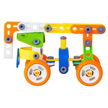 Klocki Konstrukcyjne, Elastyczne 167 El. Pojazdy Budowlane, Auto, Wyścigówka, Samolot, Robot Do Rozkręcania I Skręcania 10w1