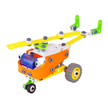 Klocki Elastyczne, Konstrukcyjne 163 El. Samochód, Quad, Helikopter, Samolot, Robot Do Rozkręcania I Skręcania 5w1