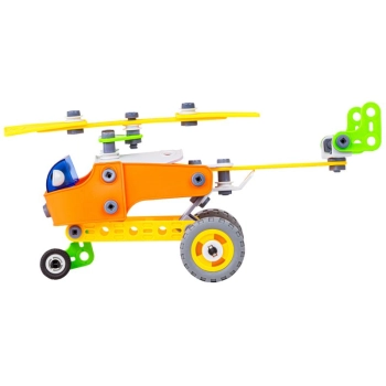 Klocki Elastyczne, Konstrukcyjne 163 El. Samochód, Quad, Helikopter, Samolot, Robot Do Rozkręcania I Skręcania 5w1