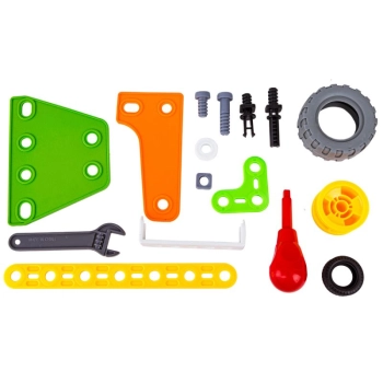 Klocki Elastyczne, Konstrukcyjne 163 El. Samochód, Quad, Helikopter, Samolot, Robot Do Rozkręcania I Skręcania 5w1