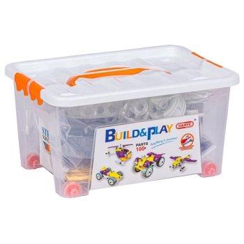 Klocki Elastyczne, Konstrukcyjne 100 El. Formuła 1, Quad, Helikopter, Samolot Do Rozkręcania I Skręcania 4w1