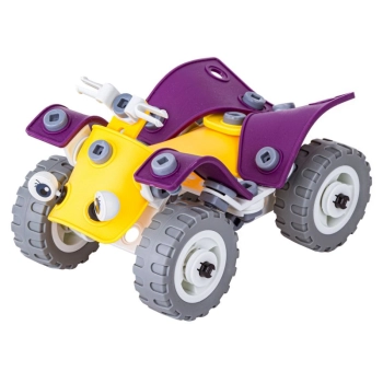 Klocki Elastyczne, Konstrukcyjne 100 El. Formuła 1, Quad, Helikopter, Samolot Do Rozkręcania I Skręcania 4w1