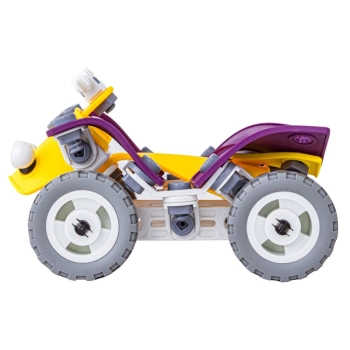 Klocki Elastyczne, Konstrukcyjne 100 El. Formuła 1, Quad, Helikopter, Samolot Do Rozkręcania I Skręcania 4w1