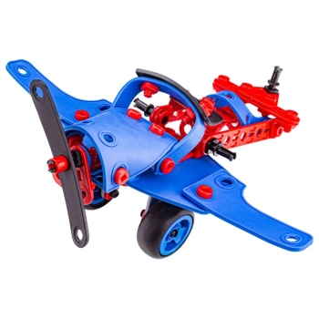 Klocki Elastyczne, Konstrukcyjne 142 El. Ciuchcia, Samolot, Helikopter, Auto Do Rozkręcania I Skręcania 6w1