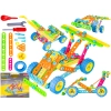 Kolorowe Klocki Konstrukcyjne 179 El. Pojazdy, Wieża, Motocykl, Auto, Odrzutowiec, Samolot Do Rozkręcania I Skręcania 10w1