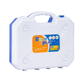 Kolorowe Klocki Konstrukcyjne 179 El. Pojazdy, Wieża, Motocykl, Auto, Odrzutowiec, Samolot Do Rozkręcania I Skręcania 10w1