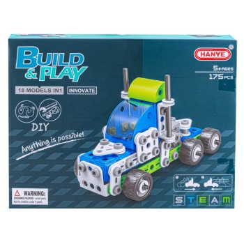 Klocki Konstrukcyjne, Pojazdy Budowlane, Auto, Samochód, Samolot Do Rozkręcania I Skręcania 18w1