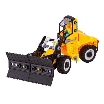 Klocki Konstrukcyjne 223 El. Maszyny, Pojazdy Budowlane, Spych, Helikopter, Dźwig Do Rozkręcania I Skręcania 6w1