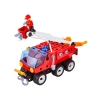 Klocki Konstrukcyjne STRAŻ POŻARNA 159 El. Pojazdy Ratunkowe, Ciężarówka, Helikopter, Auto Do Rozkręcania I Skręcania 7w1