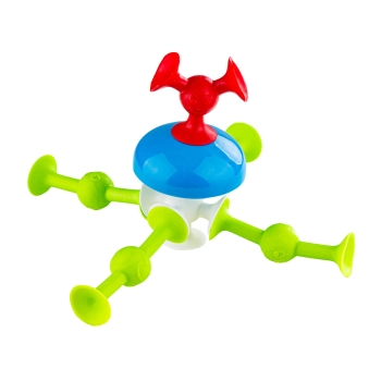 Klocki Konstrukcyjne, Kolorowe DUŻE XXL Przyssawki, Wesołe Buźki 76 Sztuk