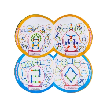 Klocki Konstrukcyjne, Kolorowe Przyssawki, Wesołe Buźki 39 Sztuk