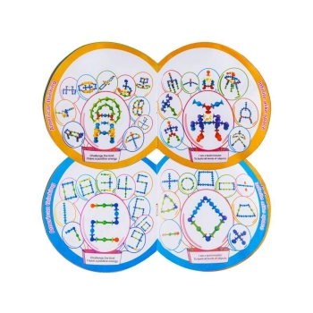 Klocki Konstrukcyjne, Kolorowe Przyssawki, Wesołe Buźki 39 Sztuk Przecena 1