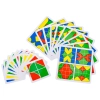 Edukacyjna Układanka Dla Dzieci, Kolorowe, DREWNIANE KLOCKI, Karty