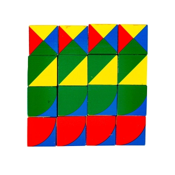 Edukacyjna Układanka Dla Dzieci, Kolorowe, DREWNIANE KLOCKI, Karty