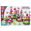 Klocki Konstrukcyjne 222 elementy, Zestaw Do Zbudowania Kwiatowej Kompozycji, Ogród + Kwiatki