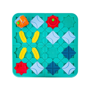 Gra Logiczna, Zbuduj Tor Dla Koparki, Trasa, Przeprawa, Łamigłówka Z Klockami