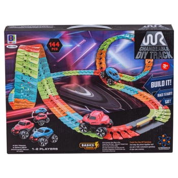 Elastyczny Tor Samochodowy, Wyścigowy 144 Elementy