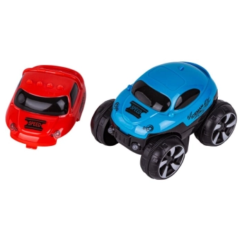 Elastyczny Tor Samochodowy, Wyścigowy 192 Elementy, Świecące Elementy Toru