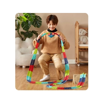 Elastyczny Tor Samochodowy, Wyścigowy 192 Elementy, Świecące Elementy Toru