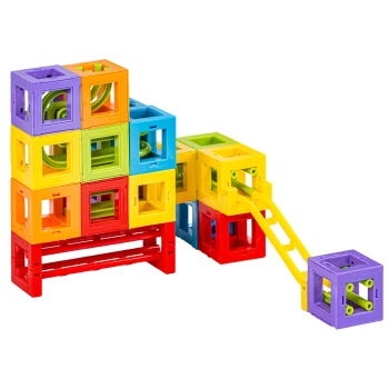 MAGNETYCZNY Tor Kulkowy KULODROM 73 Elementy Magnetyczne Klocki