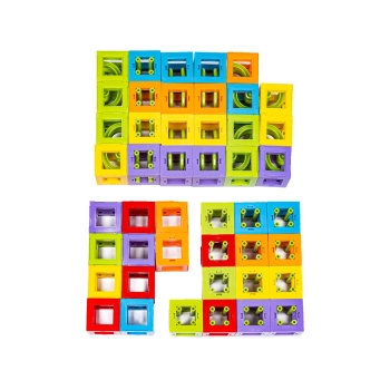 MAGNETYCZNY Tor Kulkowy KULODROM 73 Elementy Magnetyczne Klocki