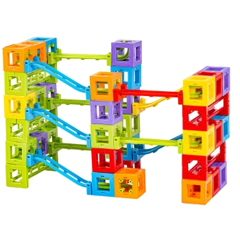 MAGNETYCZNY Tor Kulkowy KULODROM 73 Elementy Magnetyczne Klocki