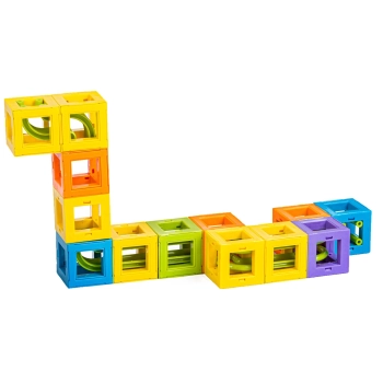 MAGNETYCZNY Tor Kulkowy KULODROM 73 Elementy Magnetyczne Klocki