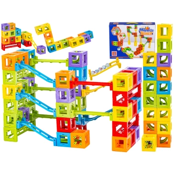 MAGNETYCZNY Tor Kulkowy KULODROM 73 Elementy Magnetyczne Klocki