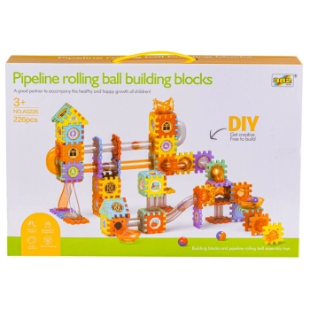 Klocki Konstrukcyjne, Tor Kulkowy Dla Kulek 226 Elementów Kulodrom