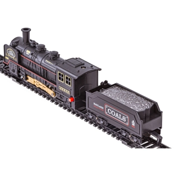 Elektryczna Kolejka Lokomotywa - Parowóz + 5 Wagonów