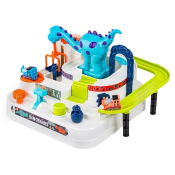 Interaktywny Tor Przeszkód + Pojazdy, Zjazd Samochodowy DINOZAUR